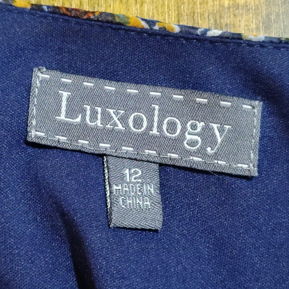 Luxology Women Size 12 Print Shift‎ Dress Baroque Tile Medallion 3/4 Sleeve - Picture 10 of 12